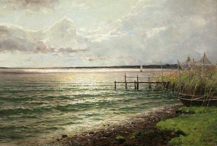 Walter Moras Stimmungsvolle Seelandschaft oil painting image